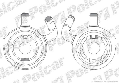 Радиаторы масла - (8200068115) Polcar 6060L8-1 (фото 1)