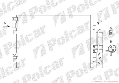 Радиаторы кондиционера - Polcar 6061K8C1