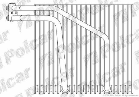 Испаритель кондиционера - (7701206173) Polcar 6070P8-2 (фото 1)