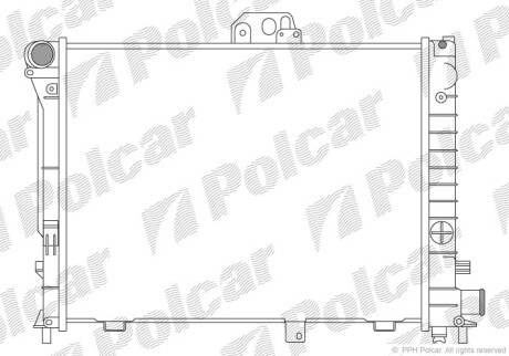 Радиаторы охлаждения - Polcar 652008-3