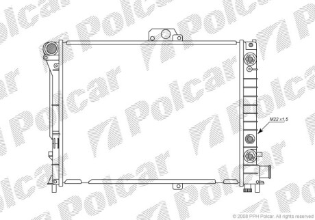 Радиаторы охлаждения - Polcar 652108-1