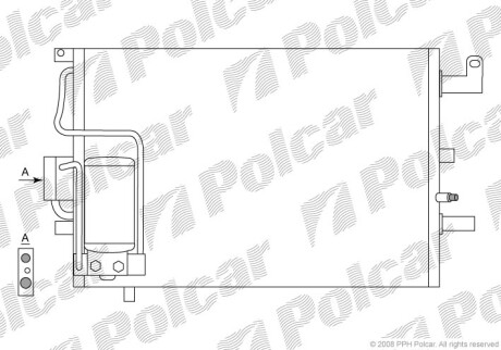 Радиаторы кондиционера - Polcar 6522K8C1