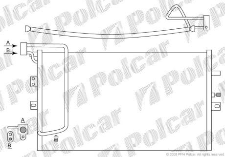 Радиаторы кондиционера - Polcar 6523K8C1