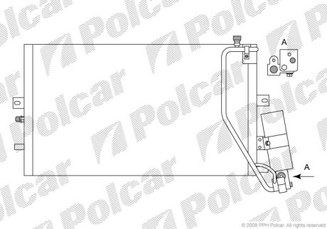 Радиаторы кондиционера - Polcar 6523K8C2