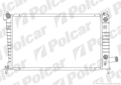 Радиаторы охлаждения - (5193388, 52488559, 32019620) Polcar 652408-1