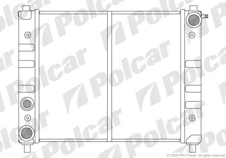 Радиаторы охлаждения - Polcar 671108-0