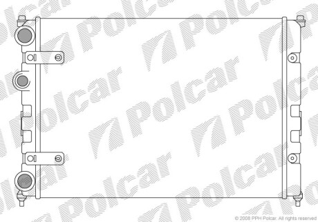 Радиаторы охлаждения - Polcar 671308-1