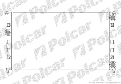 Радиаторы охлаждения - Polcar 671308-3