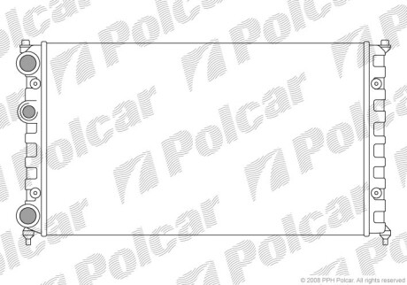 Радиаторы охлаждения - Polcar 671308-6