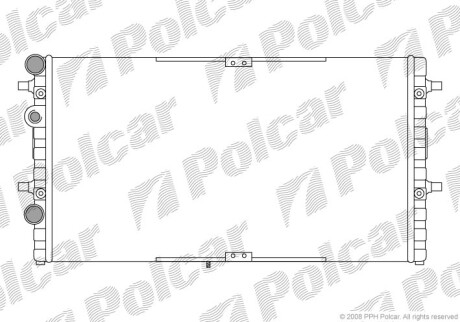 Радиаторы охлаждения - Polcar 671608A1