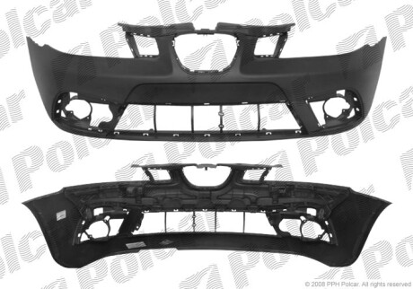 Бампер передний - (6L6807217KGRU) Polcar 673107