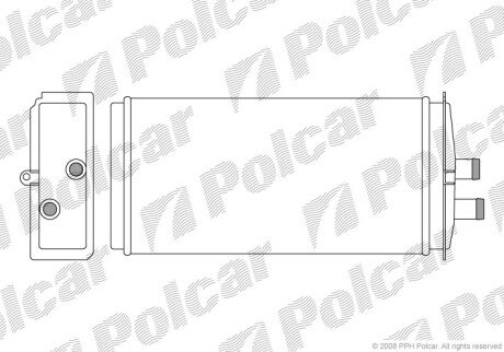 Радиаторы обогрева - (6U0819030) Polcar 6910N8-1