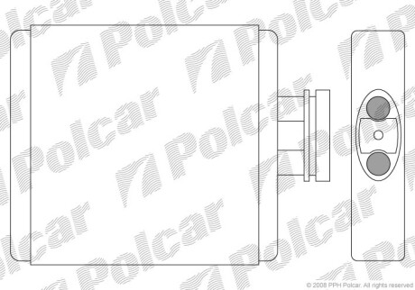 Радиаторы обогрева - (6Q0819031) Polcar 6913N8-1