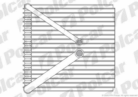 Испаритель кондиционера - (6Q0820103, 6Q0820103A, 6Q0820103B) Polcar 6913P8-1