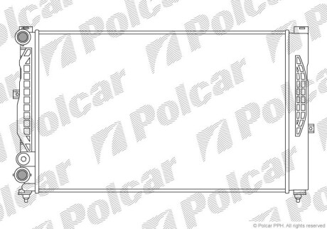 Радиаторы охлаждения - (8D0121251BA) Polcar 692508B1