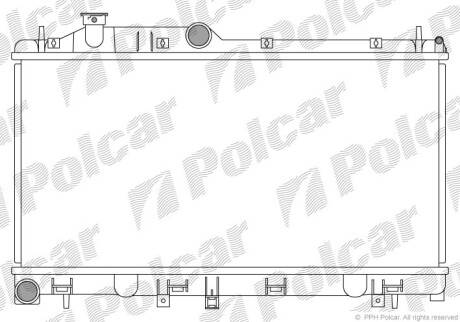 Радиаторы охлаждения - Polcar 720808-4