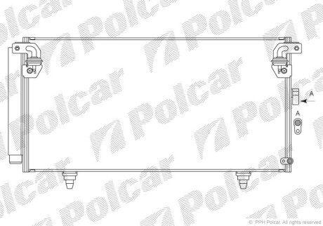 Радиаторы кондиционера - (73210AG000, 73210AG01A) Polcar 7208K81K