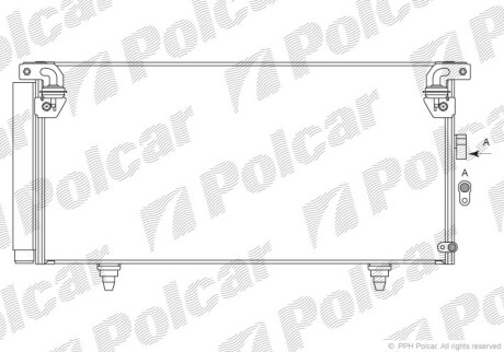 Радиаторы кондиционера - (73210AG000, 73210AG01A, 9895577800) Polcar 7208K82K