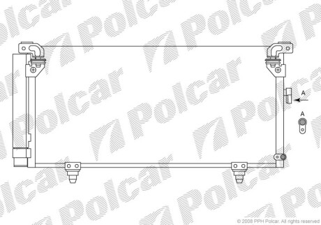 Радиаторы кондиционера - (73210AG000) Polcar 7208K8C2