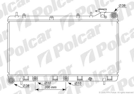 Радиаторы охлаждения - Polcar 721008-2