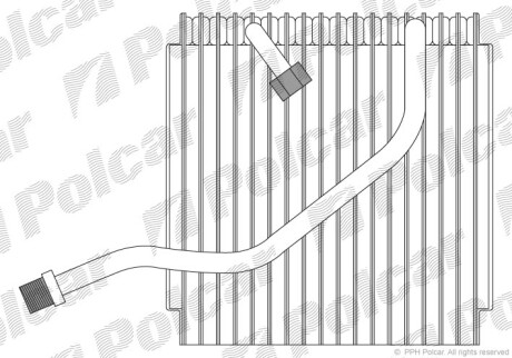 Испаритель кондиционера - Polcar 7211P8-1