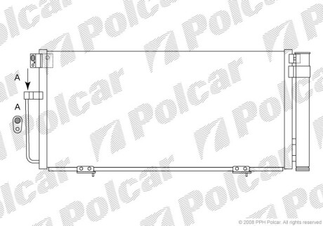 Радиаторы кондиционера - (73210FE010) Polcar 7213K8C1