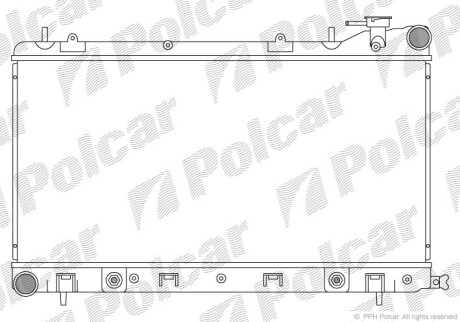 Радиаторы охлаждения - (45111SA030) Polcar 724108-2