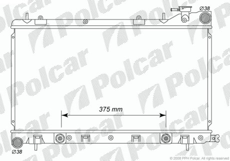 Радиаторы охлаждения - Polcar 7241082K