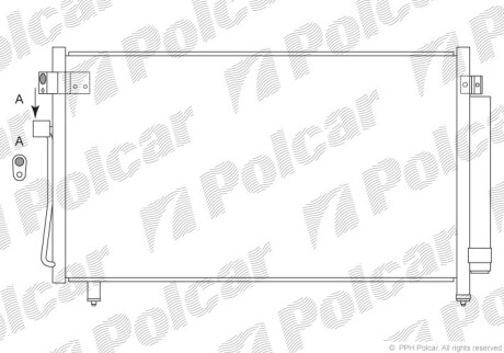 Радиаторы кондиционера - (73210SA000, 73210SA010, 73210SA011) Polcar 7241K82K