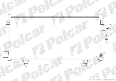 Радиаторы кондиционера - (73210FG000, 73210SC000) Polcar 7242K81K