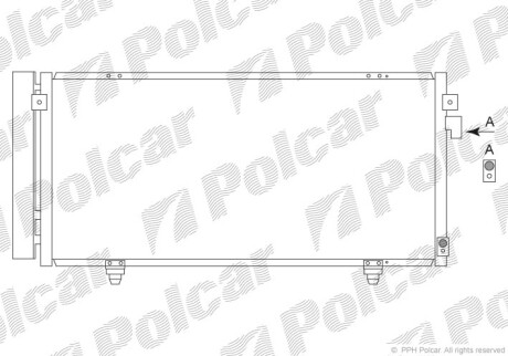 Радиаторы кондиционера - (73210SC000) Polcar 7242K8C1