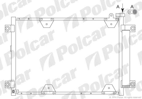 Радиаторы кондиционера - Polcar 7424K8C2