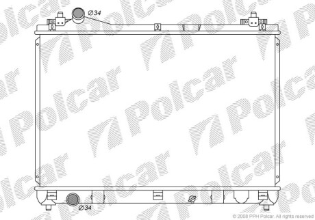 Радиаторы охлаждения - (1770065J00, 1770065J00000) Polcar 7426081K