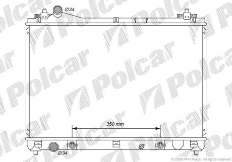 Радиатор охлаждения SGV 05- АКПП - (1770065J10, 1770065J30) Polcar 7426082