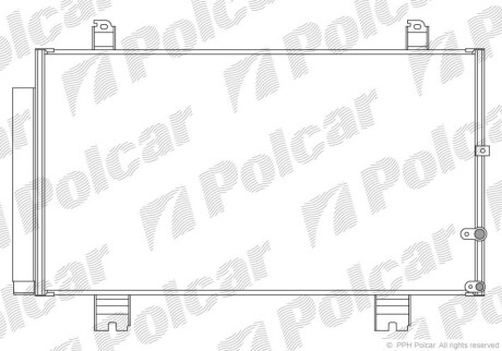 Радиаторы кондиционера - (8846030871) Polcar 8022K81K