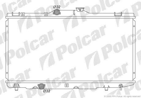 Радиаторы охлаждения - (1640015520, 1640002101, 1640015680) Polcar 811008-5