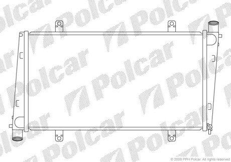 Радиаторы охлаждения - (8602116, 8602117) Polcar 904008-2 (фото 1)