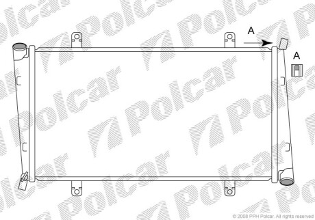 Радиаторы охлаждения - (8601969, MR613907) Polcar 904008-4