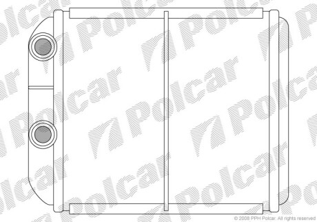 Радиаторы обогрева - (30850697, 30824478, MR568711) Polcar 9040N8-1