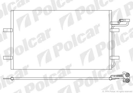 Skraplacz klimatyzacji - (30647932, 30661958, 30755665) Polcar 9042K8C2S