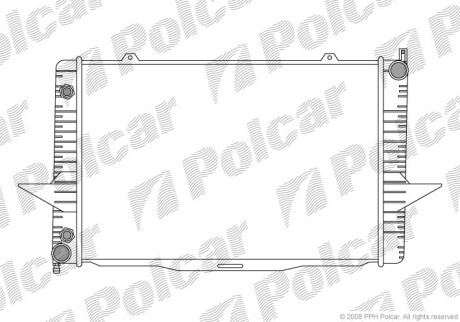 Радиаторы охлаждения - Polcar 907008-2