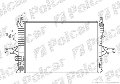 Радиаторы охлаждения - Polcar 908008-1