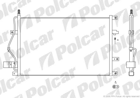 Skraplacz klimatyzacji - Polcar 9080K8C1S