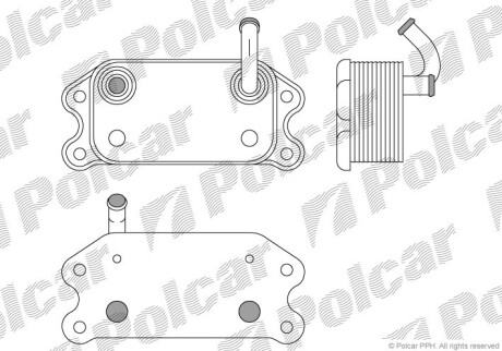 Радиаторы масла - (31201910, 8653372, 8677974) Polcar 9080L8-1