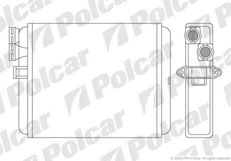 Радиаторы обогрева - (9171503) Polcar 9080N8-1 (фото 1)