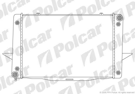 Радиаторы охлаждения - Polcar 908508-4