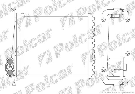 Радиаторы обогрева - (3545537, 9144221) Polcar 9085N8-1