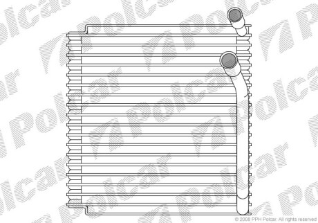 Испаритель кондиционера - (1343275, 9166544, 9166548) Polcar 9085P8-1 (фото 1)