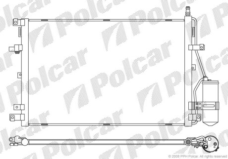 Радиаторы кондиционера - Polcar 9090K8C1