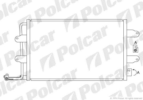 Радиаторы кондиционера - Polcar 9502K8C1